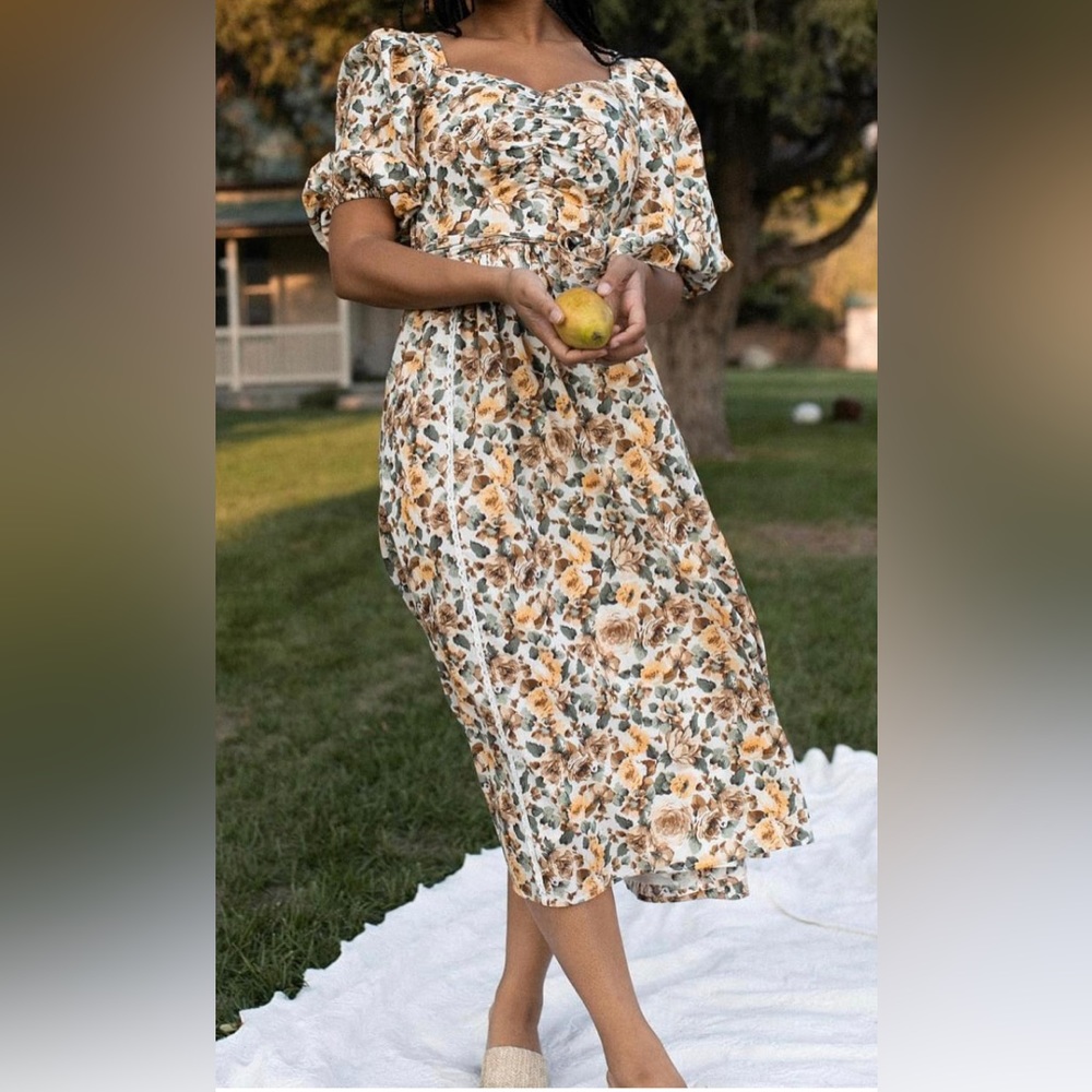 Ivy City Co Women’s Marigold Floral Dress